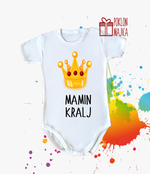Poklon za rodjendan  deca/Bodi za bebe sa natpisom po zelji/tatin kralj.jpg